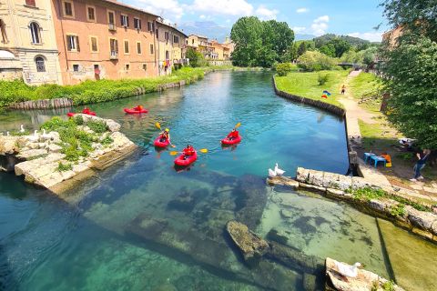 From Rome: Velino River Packrafting & Rieti Tour with Lunch