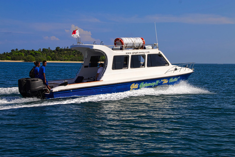 Bali en Gili Gede: snel vervoer per bootVan Gili Gede naar Bali