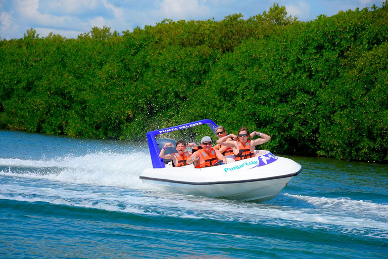 Cancun: Jungle Tour Adventure with Speedboat and Snorkeling Jungle Tour for 1