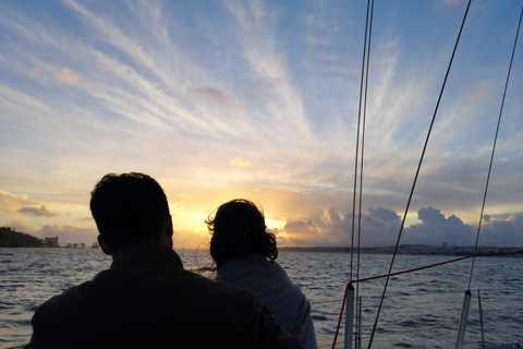 Lisbon: Sunset Sailing with Portuguese Wine and HistoryShared Sunset Tour