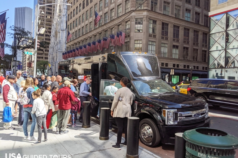 New York City Autobus, łódź i Walking TourWycieczka ze standardowym autobusem