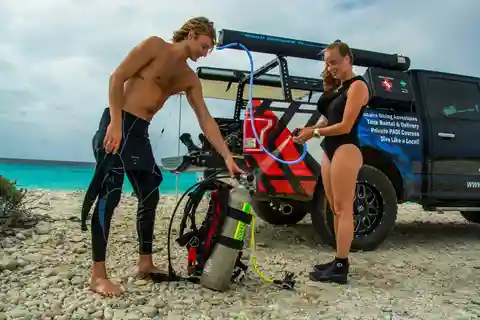 Bonaire: excursão de mergulho e praia com tração nas quatro rodas