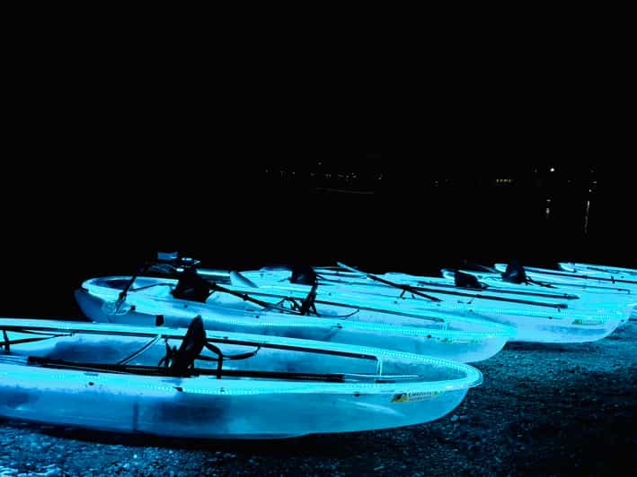 From Las Vegas Neon Clear Kayak Night Party with Pickup GetYourGuide