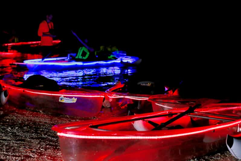 From Las Vegas: Neon Clear Kayak Night Party with Pickup | GetYourGuide