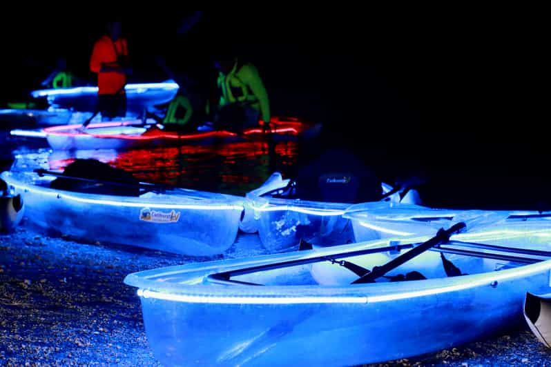 From Las Vegas: Neon Clear Kayak Night Party with Pickup | GetYourGuide