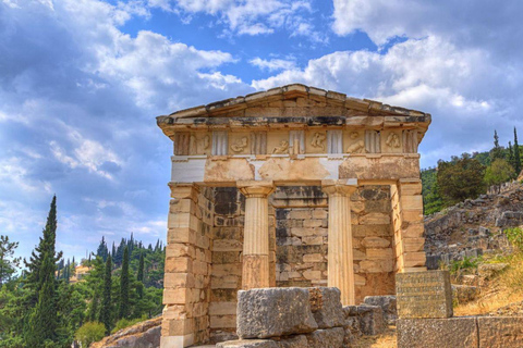 Het orakel van Delphi & de trappen van de heilige Paulus uit het oude Korinthe