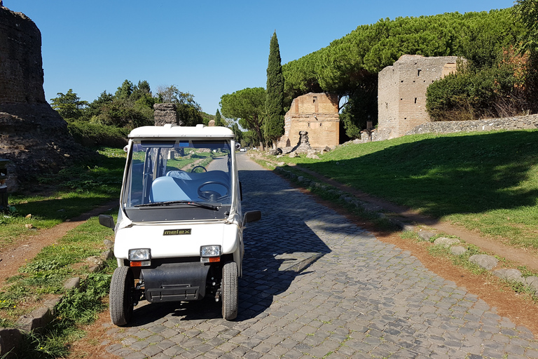 Roma: Alquiler de carro de golf en la Vía Apia con conductor