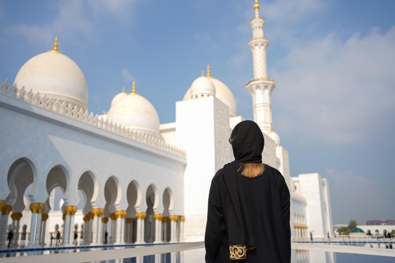 Vanuit Dubai: Abu Dhabi Sheikh Zayed Moskee & Qasr Al Watan