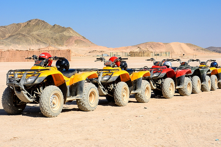 Hurghada: Quad Bike-tur på morgonen, kamelridning och transferFyrhjuling vid soluppgången, kamel och beduinfrukost