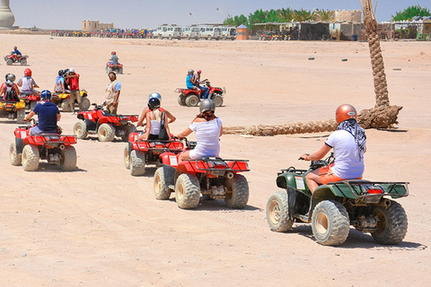 Hurghada: Morning Quad Bike Tour, Camel Ride and Transfer From Hurghada: Private Large Group 1-hour Quad Bike Ride