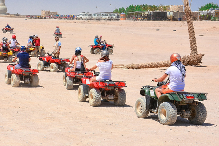 Hurghada: Quad Bike-tur på morgonen, kamelridning och transferFyrhjuling vid soluppgången, kamel och beduinfrukost