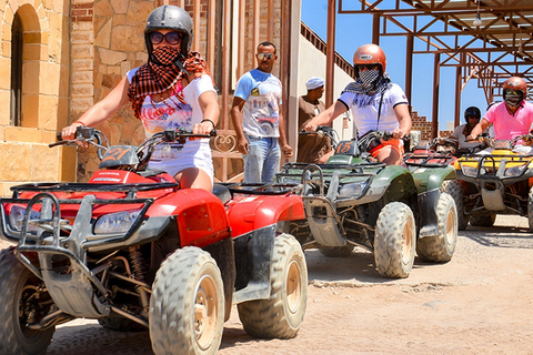 Hurghada: Quad Bike-tur på morgonen, kamelridning och transferFyrhjuling vid soluppgången, kamel och beduinfrukost