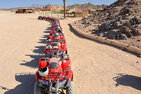 Hurghada: Quad Bike-tur på morgonen, kamelridning och transferFyrhjuling vid soluppgången, kamel och beduinfrukost