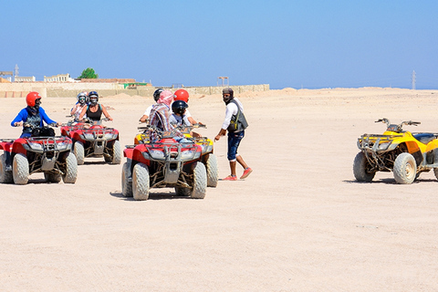 Hurghada: ATV-Safari, Kamelritt und Beduinendorf-TourAbholung in Hurghada: 2 Stunden Quad Bike und Kamelritt