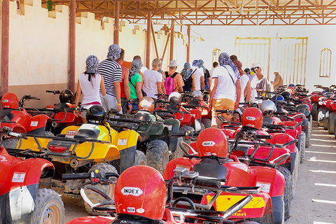 Hurghada: ATV-Safari, Kamelritt und Beduinendorf-TourAbholung in Hurghada: 2 Stunden Quad Bike und Kamelritt