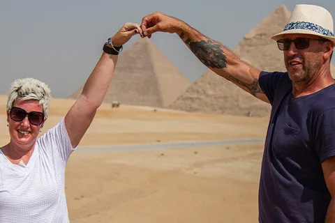 Visite touristique du Caire d'une demi-journée aux Pyramides de Gizeh et au Sphinx