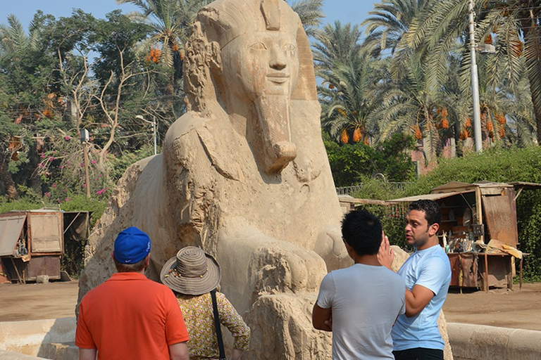 Giza/Cairo: Tour guidato di Sakkara, Memphis e DahshurTour privato VIP con biglietti e pranzo