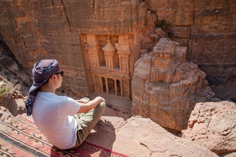 Z Ejlat: Petra Day Group TourWycieczka z przewodnikiem w języku angielskim