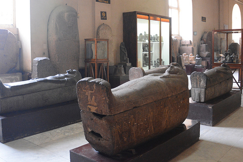 Caïro/Giza: Rondleiding Egyptisch Museum en Khan el-KhaliliPrivétour met tickets en lunch