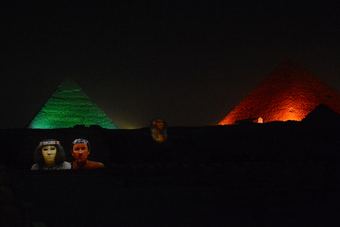 Cairo: Show de som e luz das pirâmides VIP com traslado particular