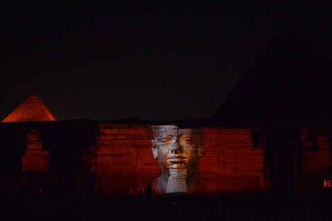 Cairo: Show de som e luz das pirâmides VIP com traslado particular