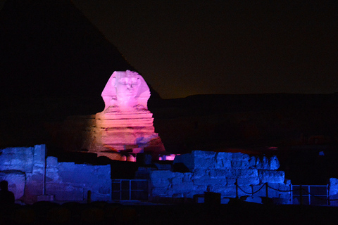 Le Caire : Spectacle son et lumière VIP des Pyramides avec transfert privé