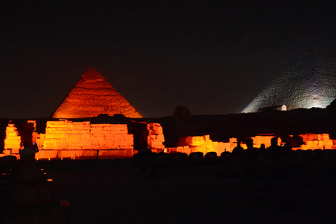 Le Caire : Spectacle son et lumière VIP des Pyramides avec transfert privé