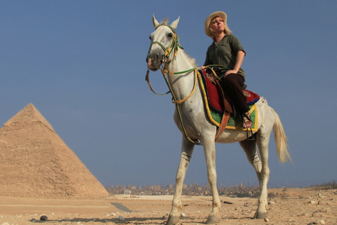 Giza: Arabian Horse Tour Around the Giza Pyramids Horse Ride Pyramids View ( No entry: seen from a distance.)