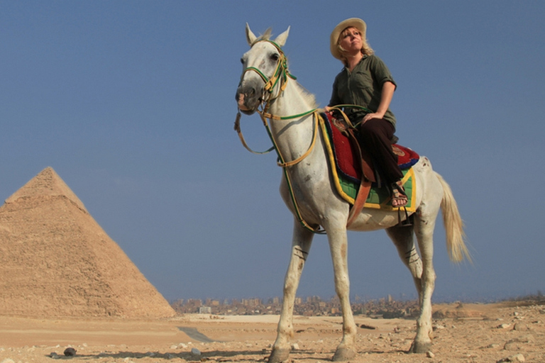 Giza: Arabian Horse Tour Around the Giza PyramidsHorse Ride Pyramids View ( No entry: seen from a distance.)