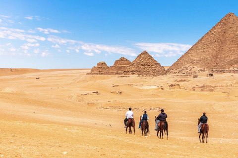 Giza: Arabian Horse Tour Around the Giza Pyramids Horse Ride Pyramids View ( No entry: seen from a distance.)