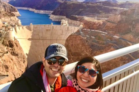 Vegas: Hoover Dam Walk-on-Top Tour, Lunch, and Comedy Show