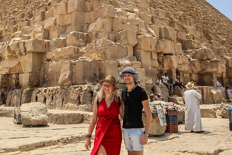 Cairo: Giza Pyramids & Museum of Egyptian Civilization Tour Shared Tour Without Tickets and Lunch