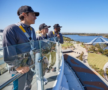 L'expérience HALO sur le toit du stade Optus
