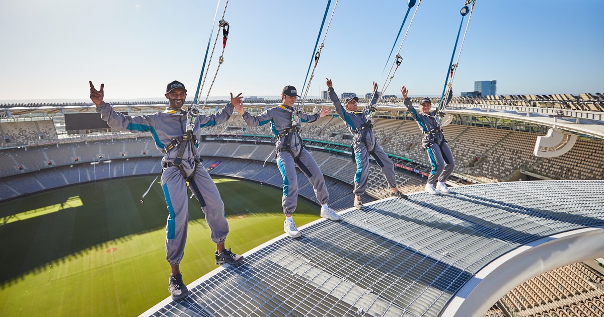 Perth Optus Stadium Rooftop Vertigo Experience GetYourGuide
