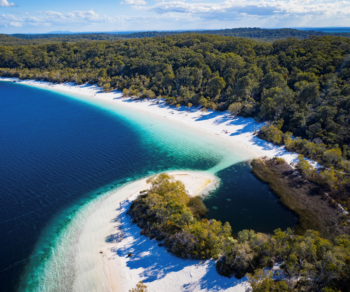 Rainbow Beachilta: K'gari Fraser Island kokopäiväretki linja-autolla.