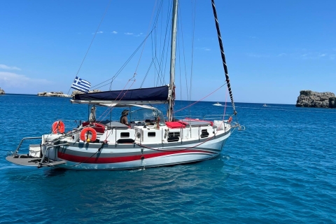 Lindos: Segelbootfahrt mit Prosecco und optionalem Yoga-KursHalbtagestour zum Sonnenuntergang