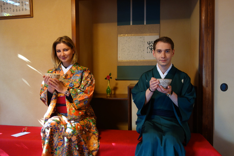 Kyoto: Tour pela Machiya de 140 anos, kimono e cerimônia do cháPlano padrão