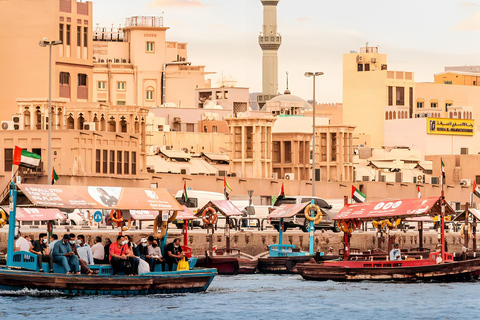 迪拜老城漫步之旅，阿布拉游船和街头美食老城区、当地市场和街头小吃徒步之旅 - 私人
