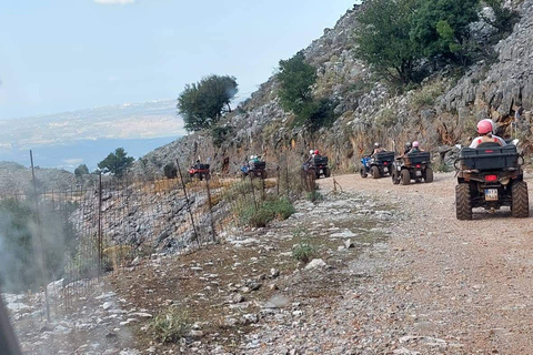 Ab Georgioupoli: Halbtägige Quad-/ATV-SafariQuad für 1 Fahrer und 1 Beifahrer