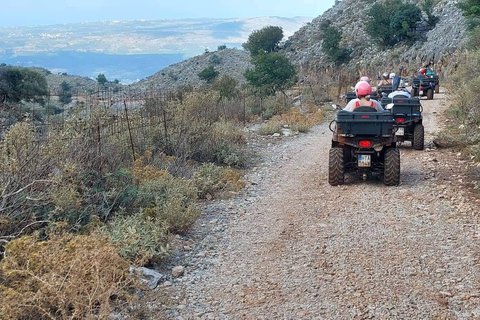 Ab Georgioupoli: Halbtägige Quad-/ATV-SafariQuad für 1 Fahrer und 1 Beifahrer