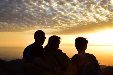 Sonnenuntergang in der Sierra Nevada auf 2.500 m Höhe