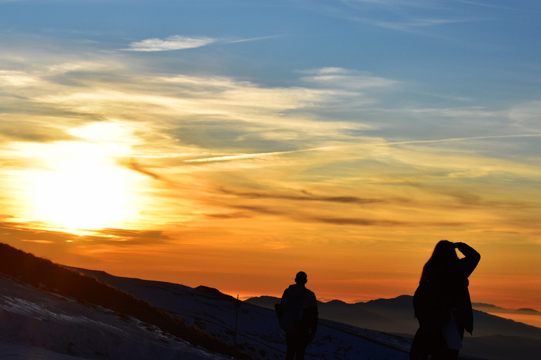 Zonsondergang in Sierra Nevada op 2.500m hoogte