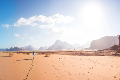 Wadi Rum: tour in jeep nel deserto da AqabaWadi Rum: tour di 2 ore in jeep da Aqaba