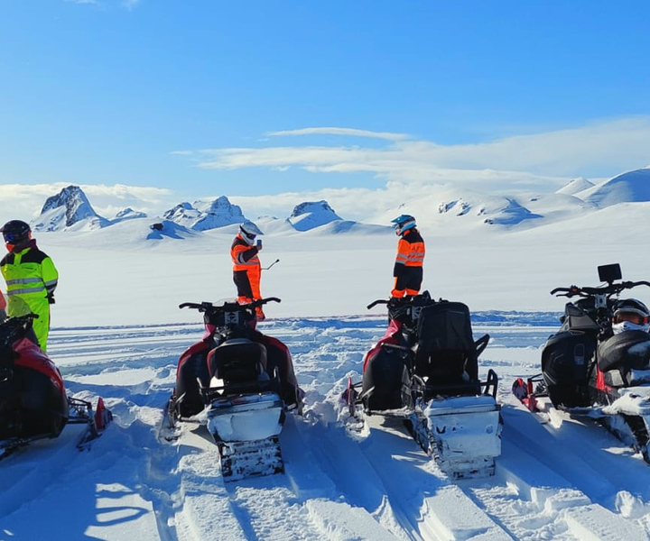 Depuis Geysir : Aventure en motoneige sur le glacier Langjökull