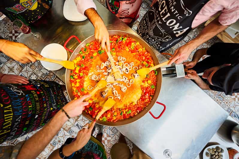 Barcelona Paella Cooking Class with Sangria & Market Visit GetYourGuide
