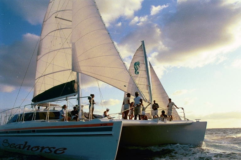 Depuis Nassau : dîner-croisière en catamaran au coucher du soleil sur Paradise Island