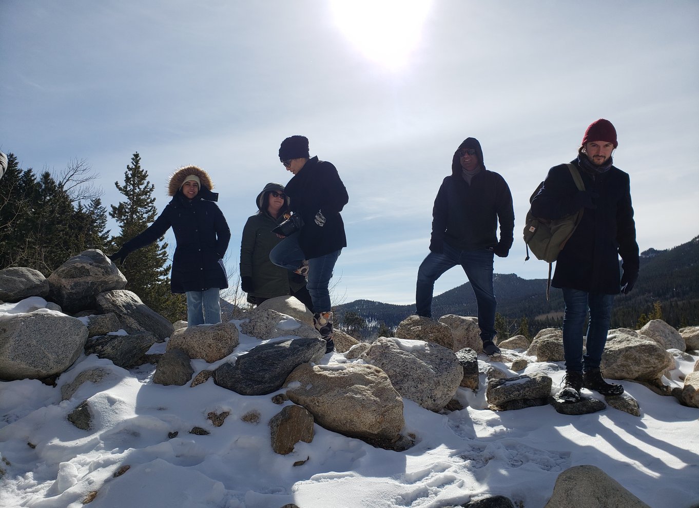 Fra Denver: Rocky Mountain National Park vinter/forårstur