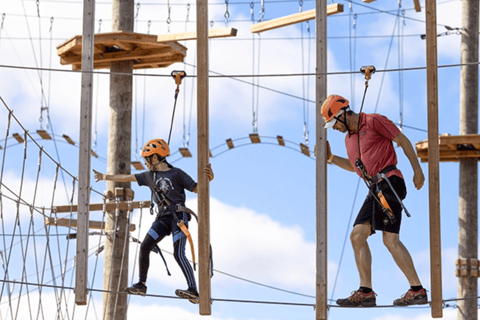 Tyroparc: La Cité des Bois Obstacle Course in Laurentians