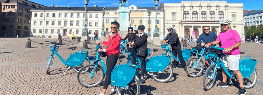 Göteborg : Tour de ville à vélo avec transfert