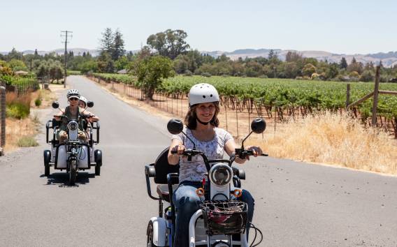 Sonoma: Historische und kulinarische Tour mit dem Elektro-Dreirad